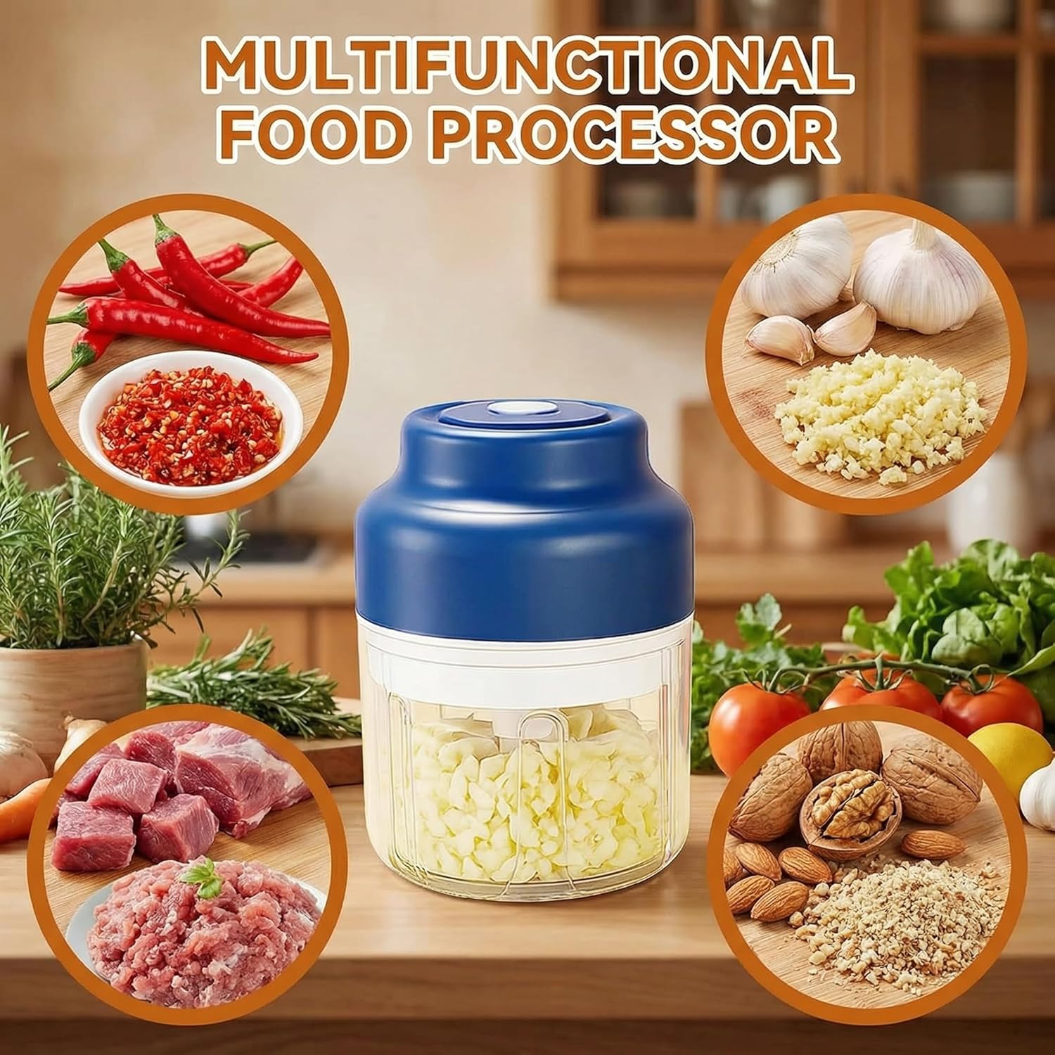 Rechargeable Mini Electric Chopper