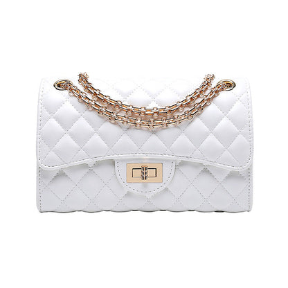 2025 New European and American Fashion Trendy Diamond Plaid Chain Bag Chanel Style Women's Bag Shoulder Crossbody Bag Women's Bag Small Bag