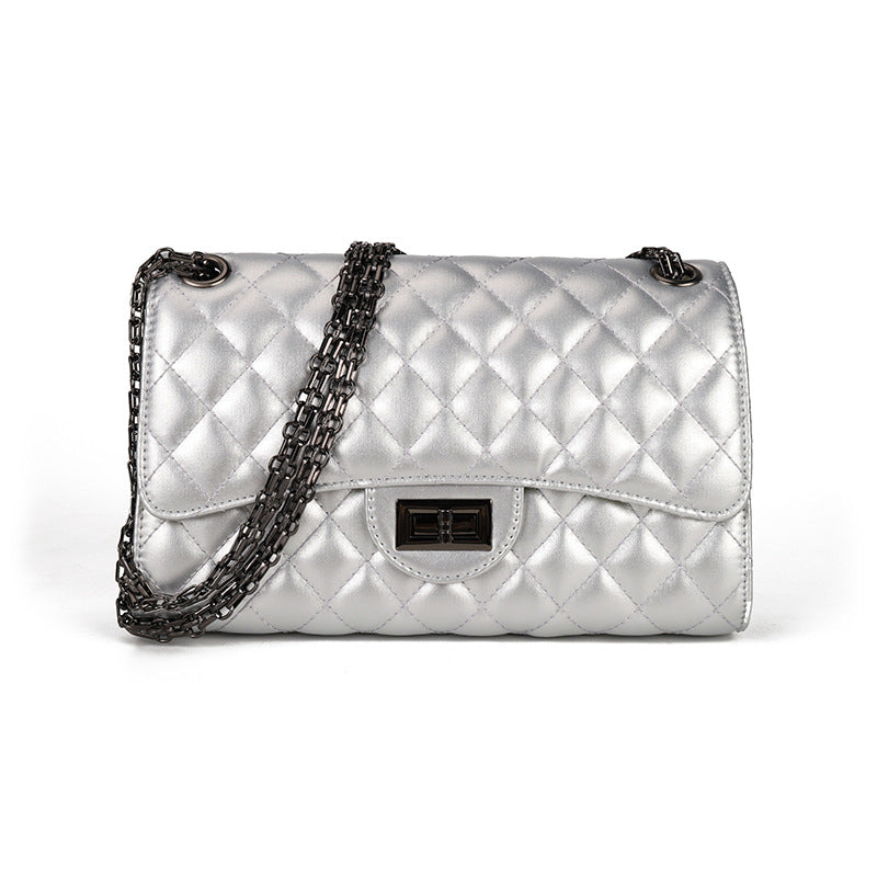 2025 New European and American Fashion Trendy Diamond Plaid Chain Bag Chanel Style Women's Bag Shoulder Crossbody Bag Women's Bag Small Bag