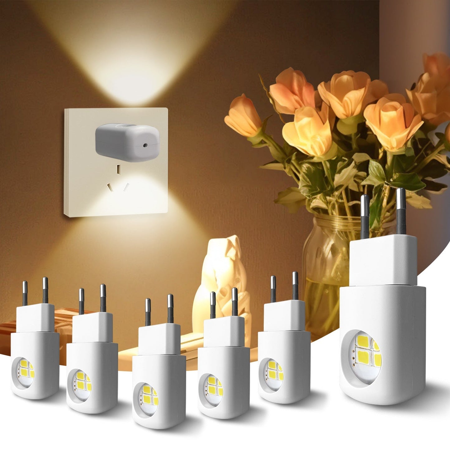 Intelligent Motion Sensor LED Night Light with Dual Lighting Modes