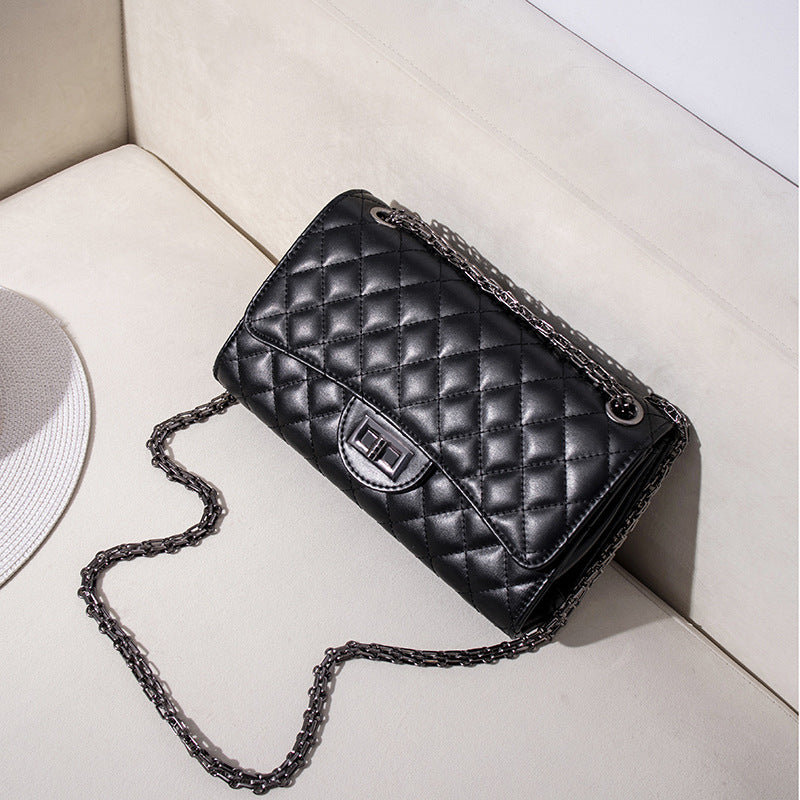 2025 New European and American Fashion Trendy Diamond Plaid Chain Bag Chanel Style Women's Bag Shoulder Crossbody Bag Women's Bag Small Bag