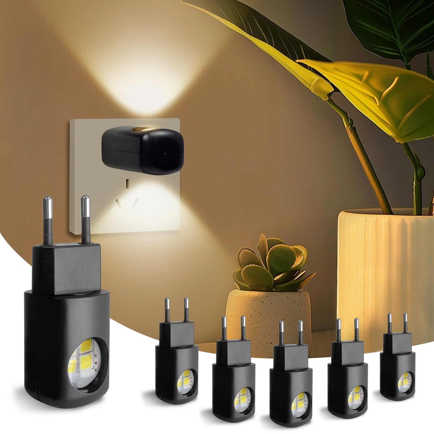 Intelligent Motion Sensor LED Night Light with Dual Lighting Modes