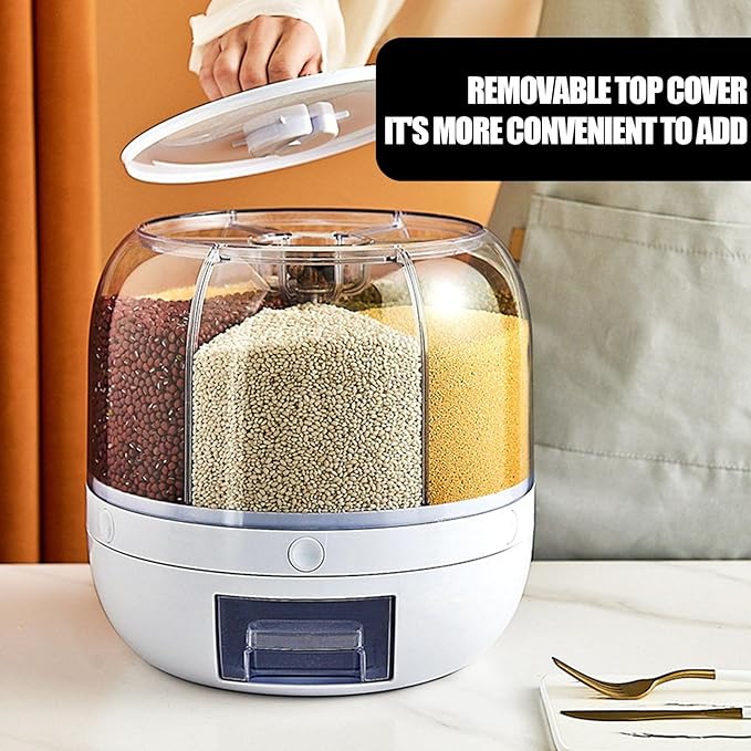 Rotating Grain & Food Storage Dispenser