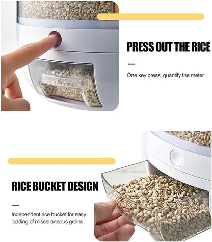 Rotating Grain & Food Storage Dispenser