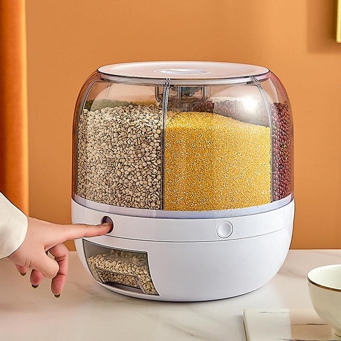 Rotating Grain & Food Storage Dispenser